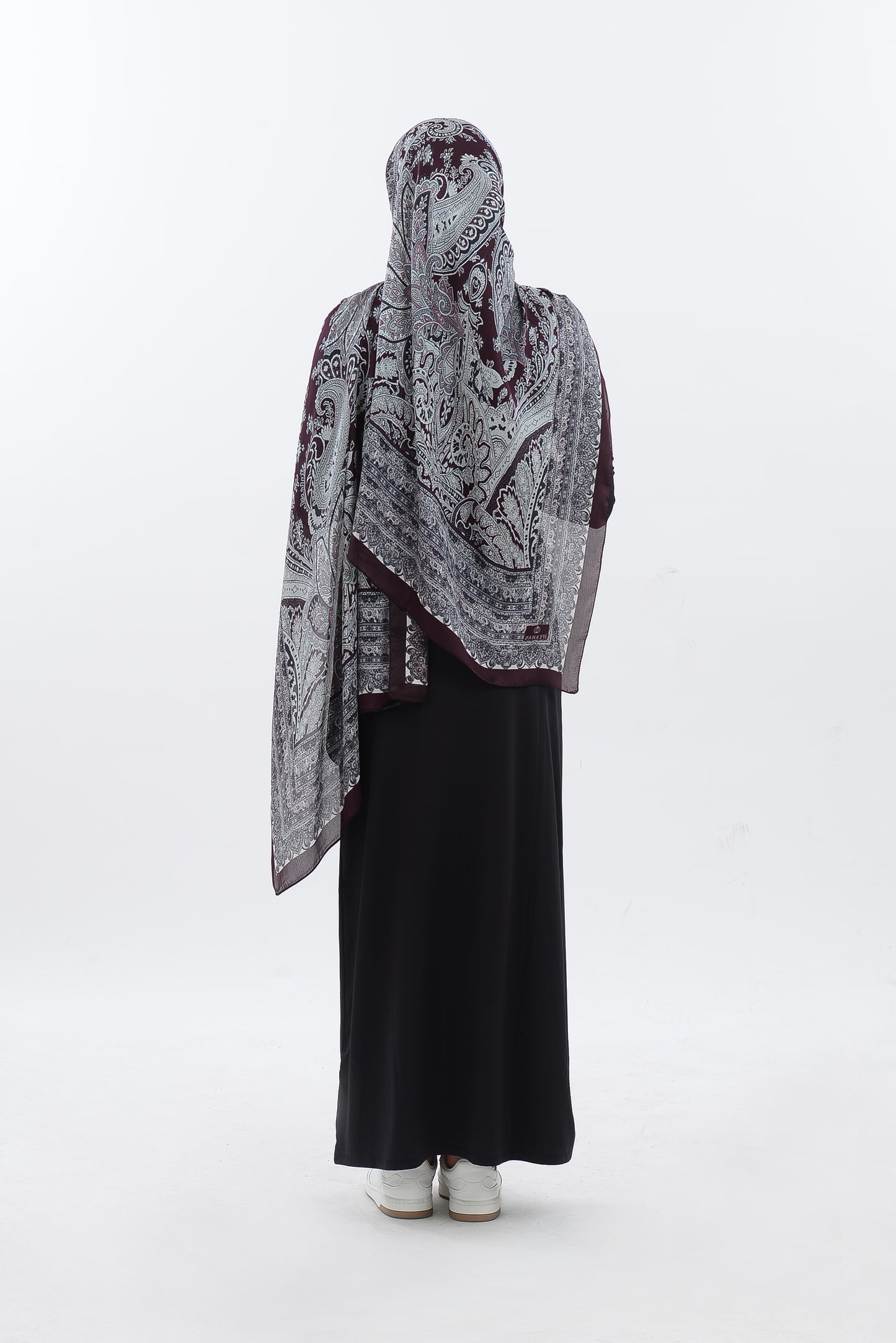 Seidenschal - Bordeaux