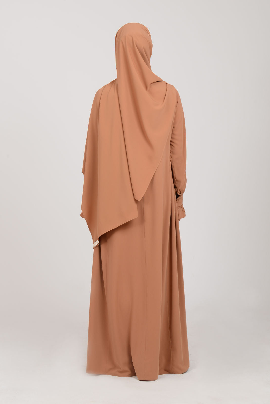 Abaya mit Schal - Dattelgold