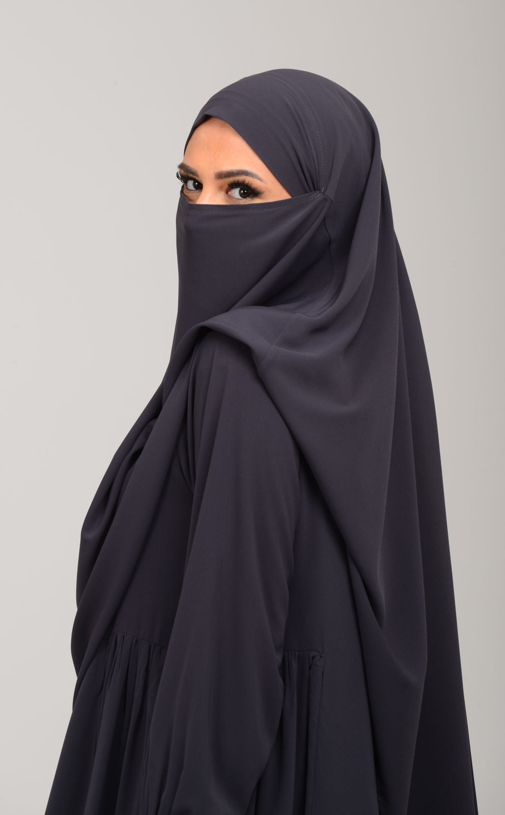 Abaya mit Khimar - Wüstenfels