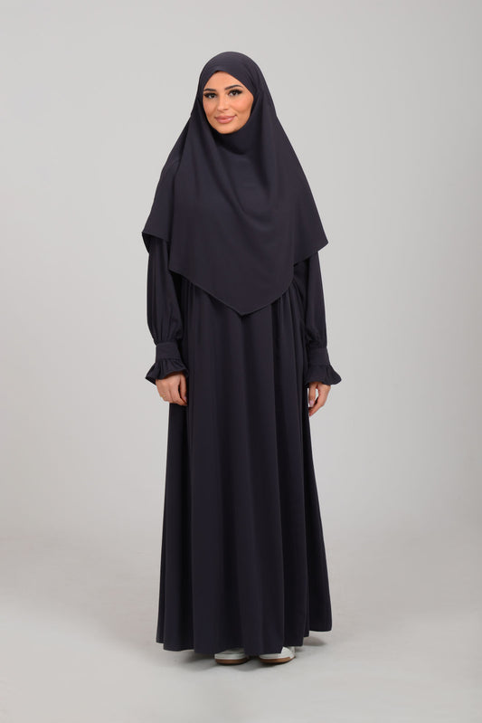 Abaya mit Khimar - Wüstenfels
