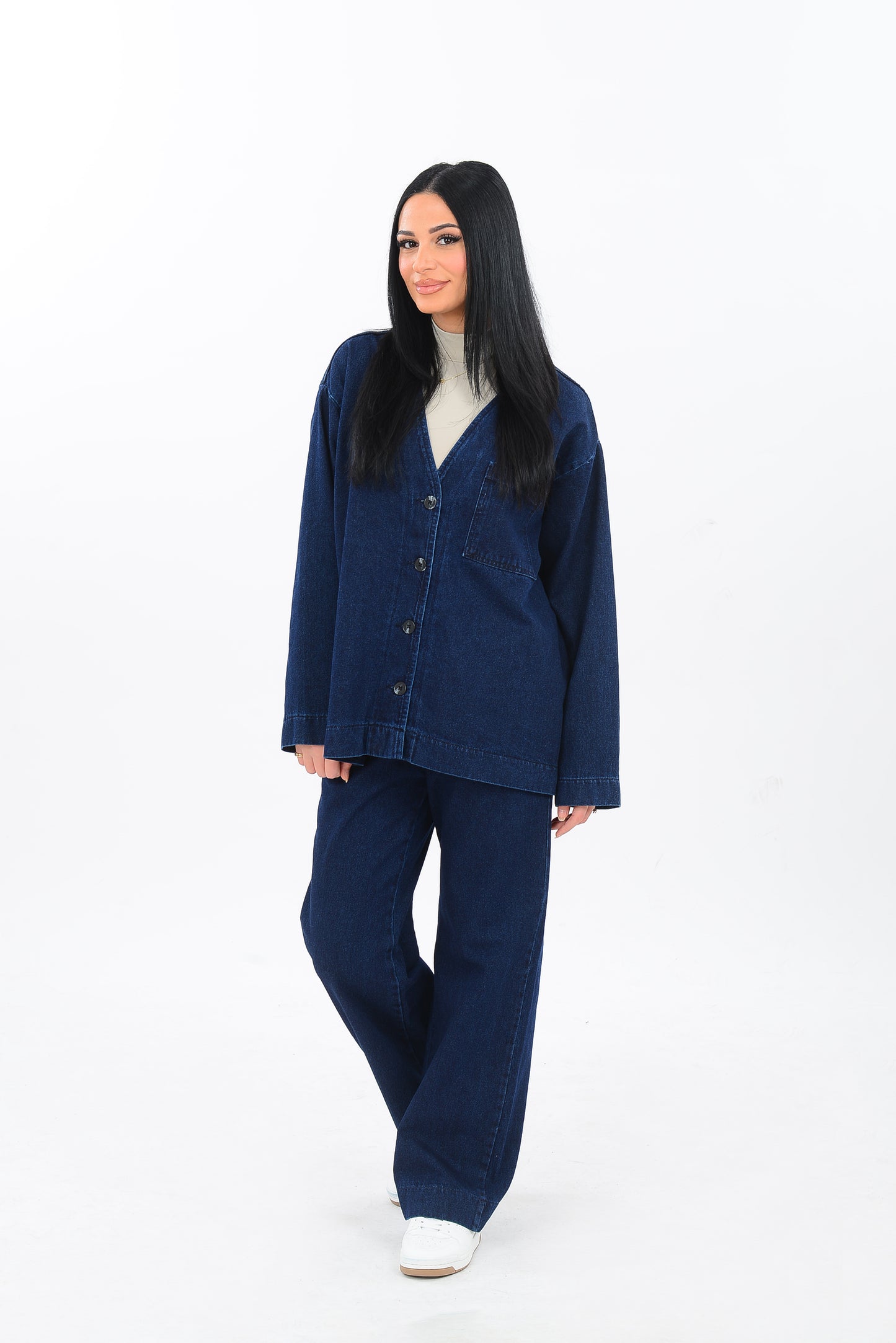 Zweiteiler - Jeans in Blau