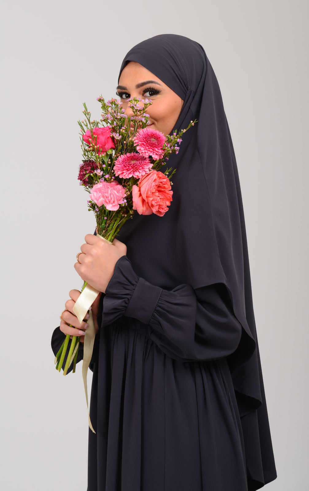 Abaya mit Khimar - Wüstenfels